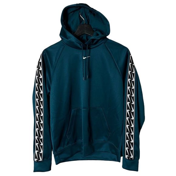 Nike Center Swoosh Taped Logo Hoodie Mens XS - Picture 1 of 2
